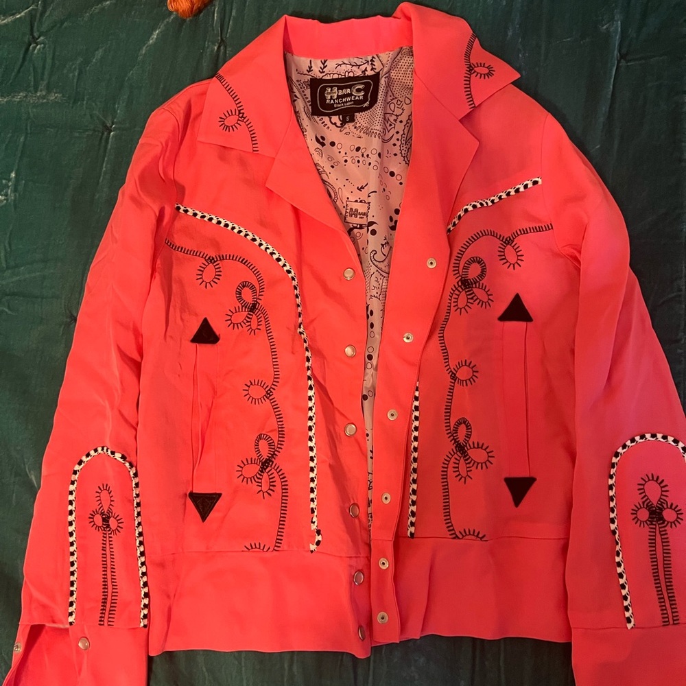 HBarC Bolero jacket. Size small. Pink. Brand new, never worn. Paid 180.